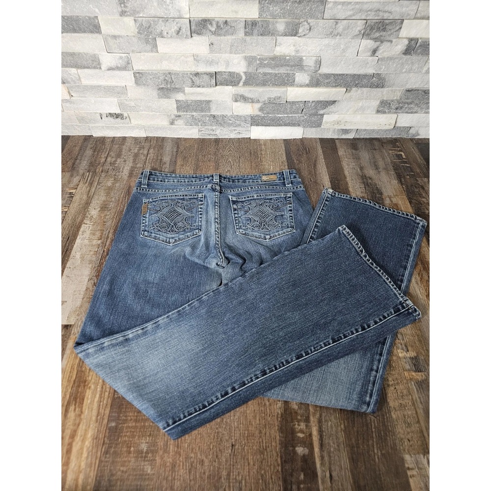 Paige Premium Denim Hollywood Hills 30 Women Jeans FITS 32x32.5 Bootcut Flare